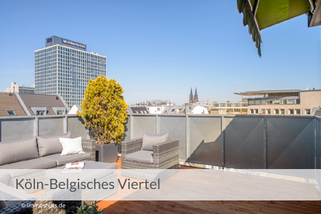 Penthouse mit Dachterrasse und Domblick